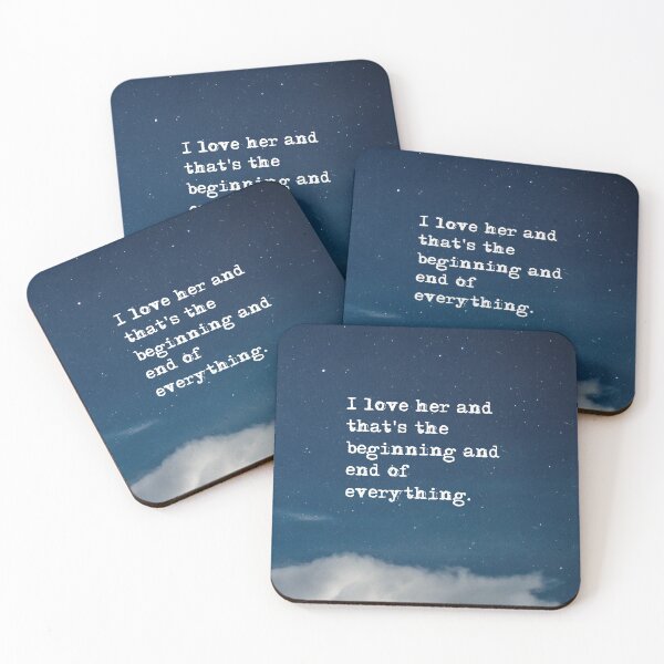 Item preview, Beginning and end of everything - Fitzgerald in the night sky designed and sold by RoseAesthetic.
