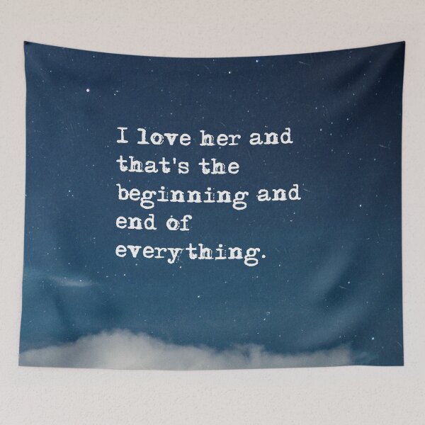Item preview, Beginning and end of everything - Fitzgerald in the night sky designed and sold by RoseAesthetic.