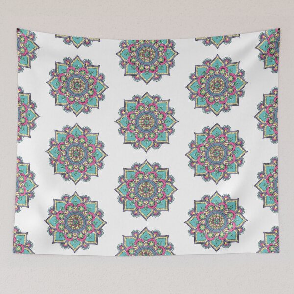 Item preview, Mecca Mandala, abstract texture, multicolored floral  designed and sold by Bashar-Design.