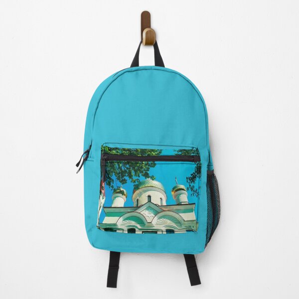 Item preview, Orthodox church with shining domes on a bright summer day  designed and sold by helenkaiy.
