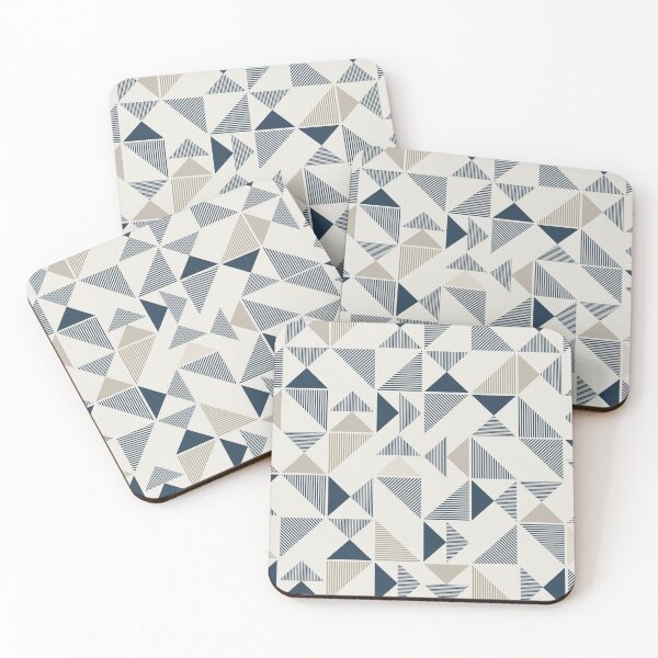 Item preview, Minimalistic Triangles Geometric Pattern designed and sold by Piosenka Art.