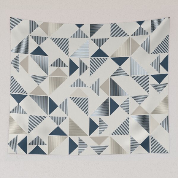 Item preview, Minimalistic Triangles Geometric Pattern designed and sold by Piosenka Art.