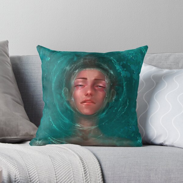 Water Boy Throw Pillow