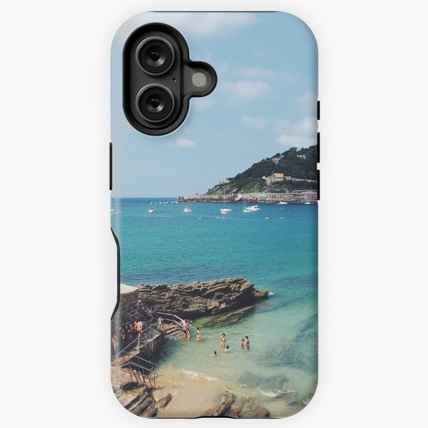 Vista previa del artículo con la obra «Verano en Donosita San Sebastián España Playa 2», diseñado y vendido por Carrie Lyman Photography.