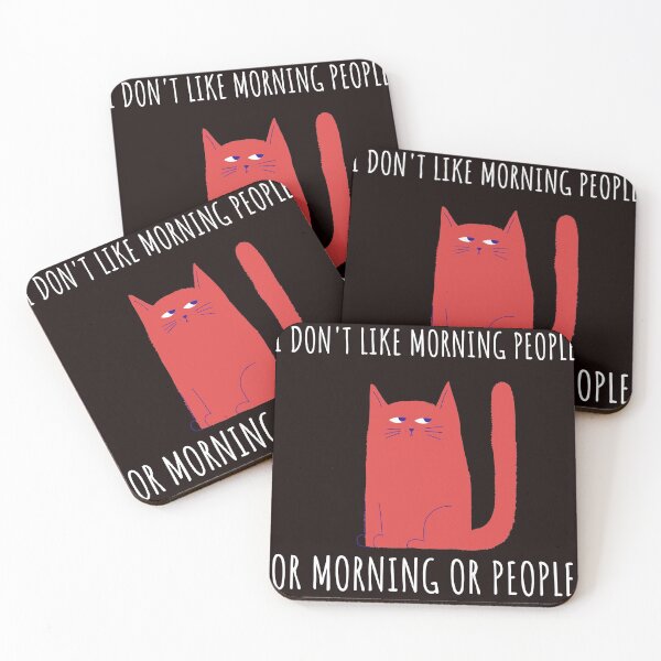 Item preview, I don't like morning people, Grumpy cat, Morning people funny cat gift designed and sold by The Full Cart.