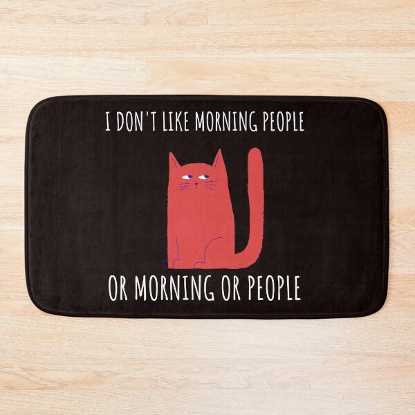 Item preview, I don't like morning people, Grumpy cat, Morning people funny cat gift designed and sold by The Full Cart.
