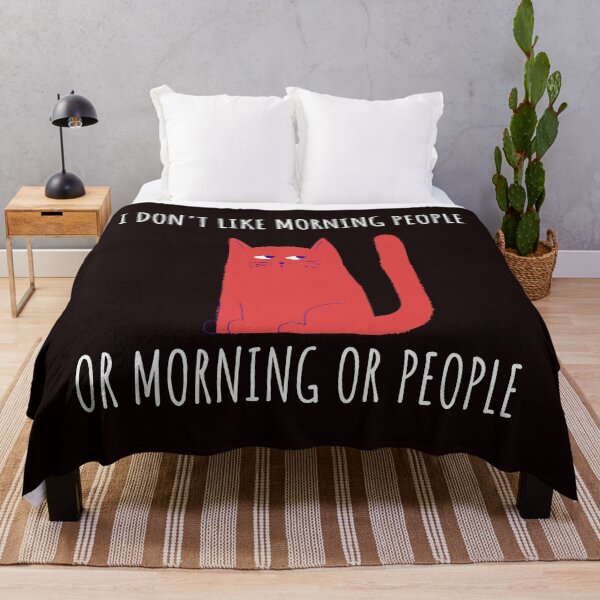 Item preview, I don't like morning people, Grumpy cat, Morning people funny cat gift designed and sold by The Full Cart.
