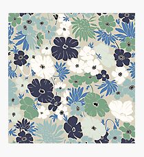 Vinage Flowers Pattern Photographic Print