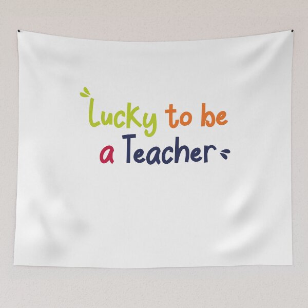 Item preview, Lucky to be a teacher  designed and sold by bdmart33.