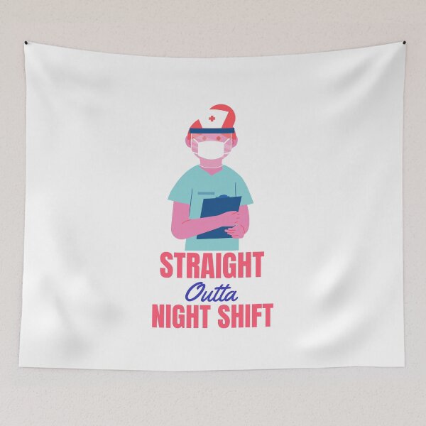 Item preview, STRAIGHT OUTTA NIGHT SHIFT designed and sold by 30-Merch.