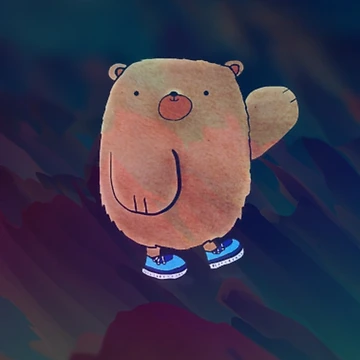 Artwork thumbnail, Cute bear by Raju2018