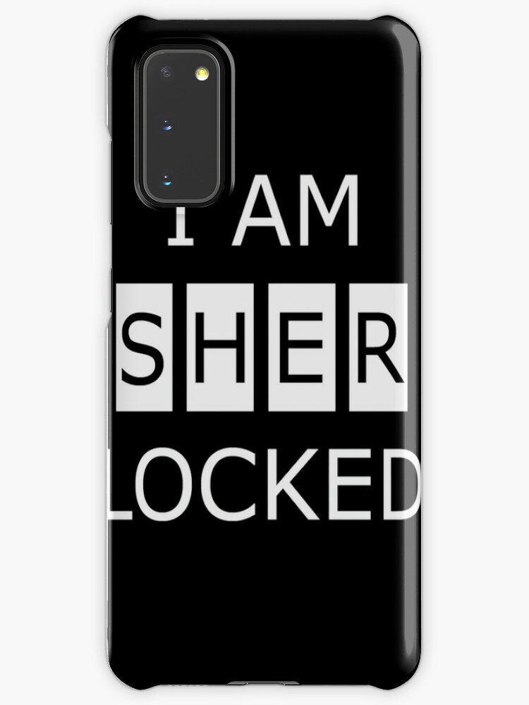 I Am Sherlocked Case Skin For Samsung Galaxy By Confangeeks Redbubble