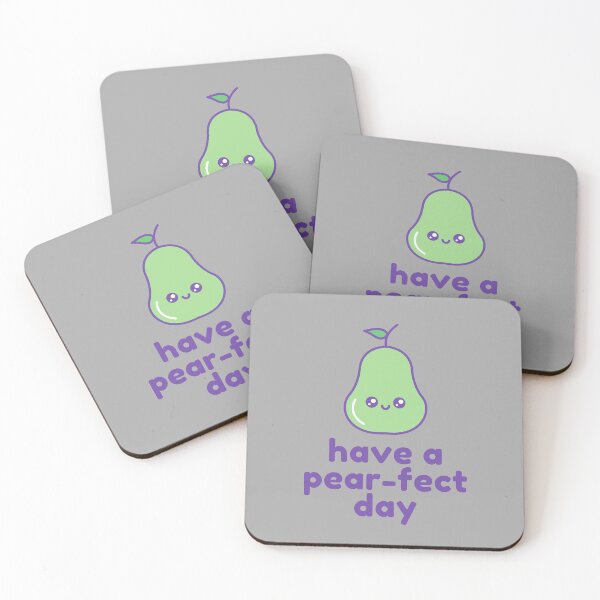 Item preview, Have A Pear-fect Day, have a perfect day food pun designed and sold by GoodMoodFood.