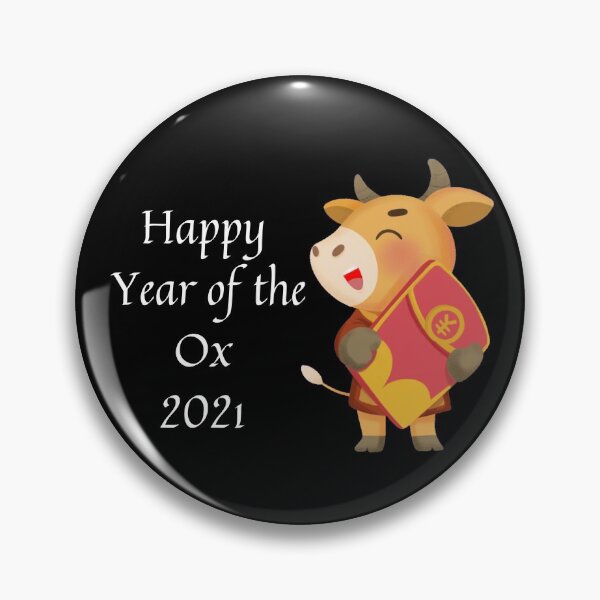 Item preview, Happy Lunar New Year of the Metal Ox 2021 designed and sold by NattyTees.