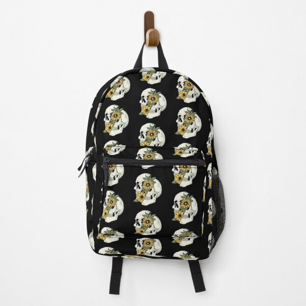 Item preview, Skull and yellow flowers designed and sold by MisoraA.