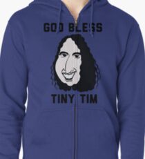 God Bless Tiny Tim Zipped Hoodie
