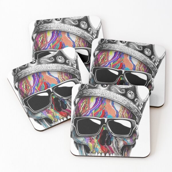 Item preview, Multicoloured Skull with Crown designed and sold by deejman89.