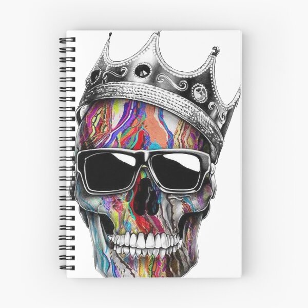 Item preview, Multicoloured Skull with Crown designed and sold by deejman89.
