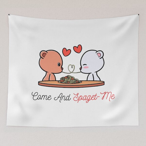 Item preview, Cute Spaghetti Pun Valentines designed and sold by eucagarland.