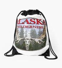 Alaska wilderness Drawstring Bag