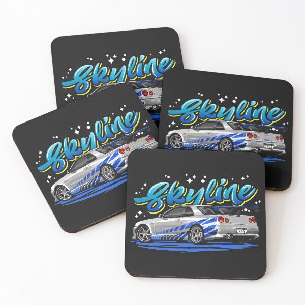 Item preview, Skyline GTR R-34 (Ice Blue) designed and sold by JioojiProject.