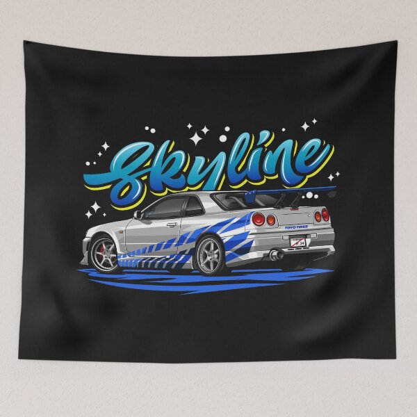 Item preview, Skyline GTR R-34 (Ice Blue) designed and sold by JioojiProject.