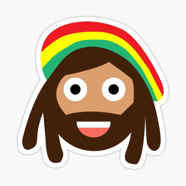 “Bob Marley Emoji, emo, face” Sticker by sAsAw | Redbubble