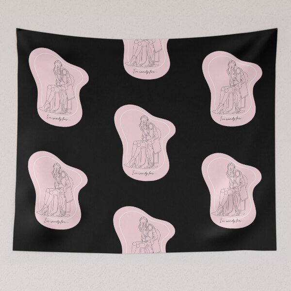 Item preview, Fashion figure, Speech bubble, I'm ready for... question designed and sold by BeebopGraphics.