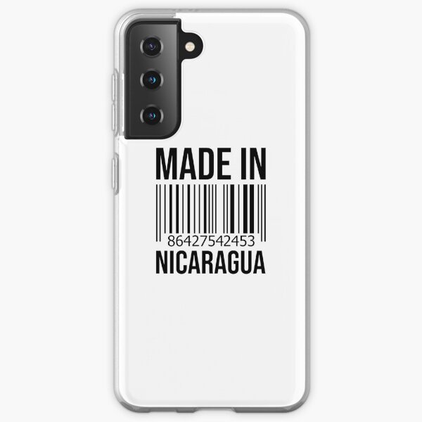 Hecho en Nicaragua Funda blanda para Samsung Galaxy