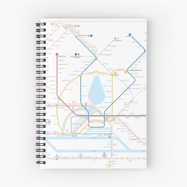 Item preview, Hamburg U-Bahn S-Bahn map designed and sold by Jug Cerovic.