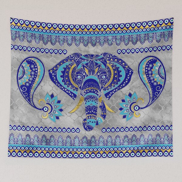 Item preview, Evil Eye Elephant Good Luck Charm  designed and sold by k9printart.