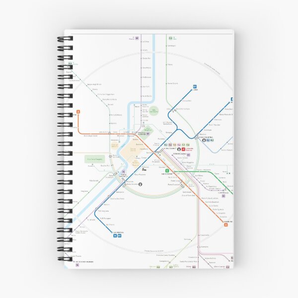 Artikelvorschau, Rom U-Bahn Karte entworfen und verkauft von Jug Cerovic.