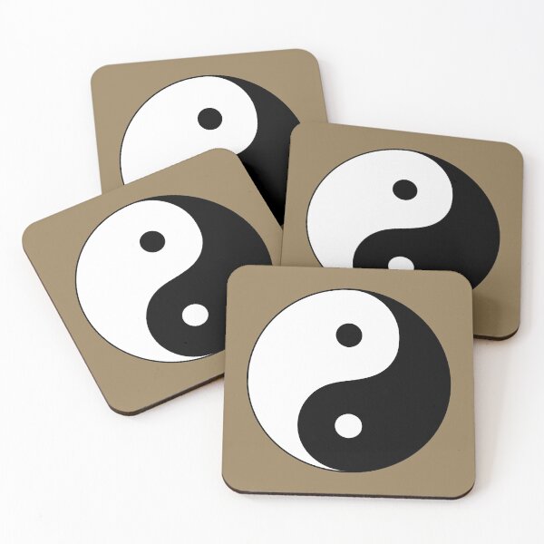 Item preview, Yin and Yang - 阴阳 (golden background) designed and sold by Jukka Heilimo.
