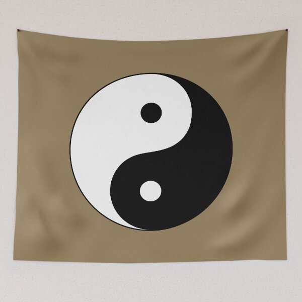 Item preview, Yin and Yang - 阴阳 (golden background) designed and sold by Jukka Heilimo.