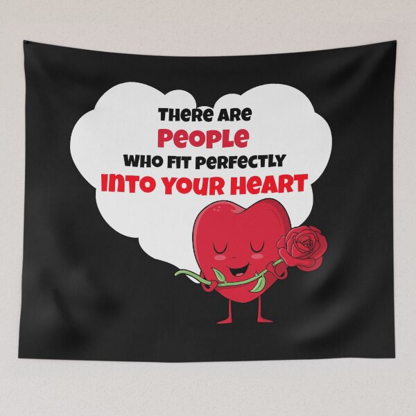 Item preview, Cute Valentines Heart With Red Rose Lovely Love Quote designed and sold by Coconil.