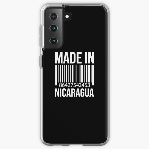 Hecho en Nicaragua Funda blanda para Samsung Galaxy