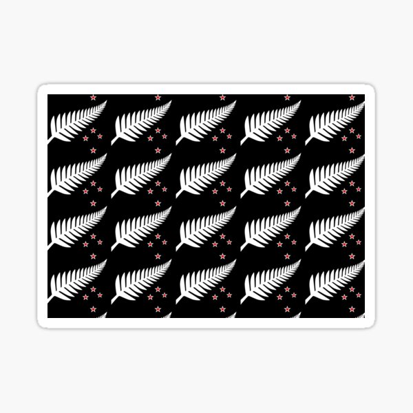 Item preview, New Zealand Flag Black Pattern designed and sold by piedaydesigns.