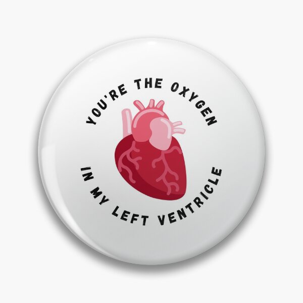 Item preview, Valentine's Day Heart You're the Oxygen in My Left Ventricle designed and sold by Nathalie Aynié.