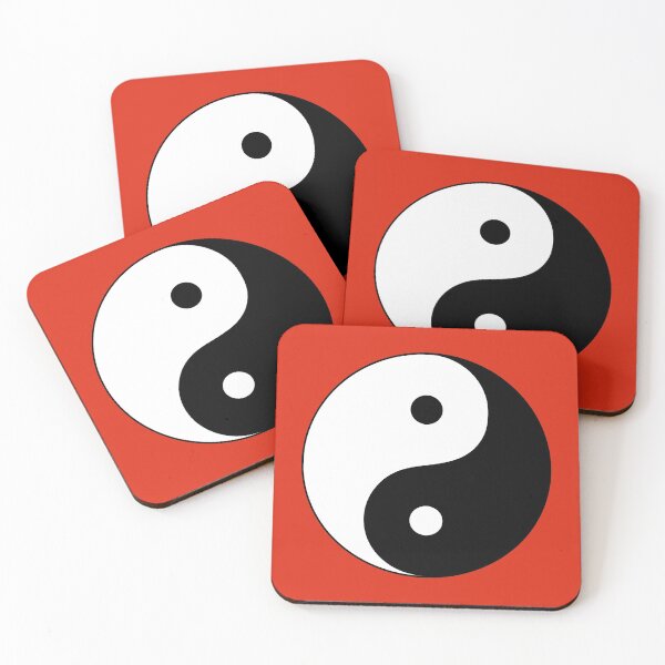 Item preview, Yin and Yang - 阴阳 (red background) designed and sold by Jukka Heilimo.