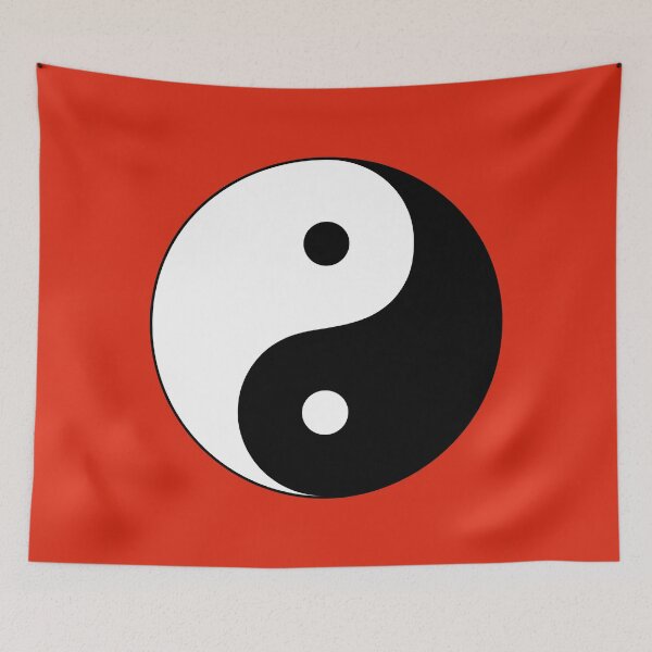 Item preview, Yin and Yang - 阴阳 (red background) designed and sold by Jukka Heilimo.