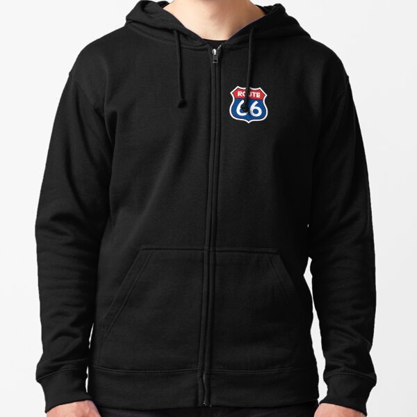 Route 66 Original Beach Wear Mens Hooded Sweatshirt Route 66 Original Beach Wear Mens Hooded Sweatshirt