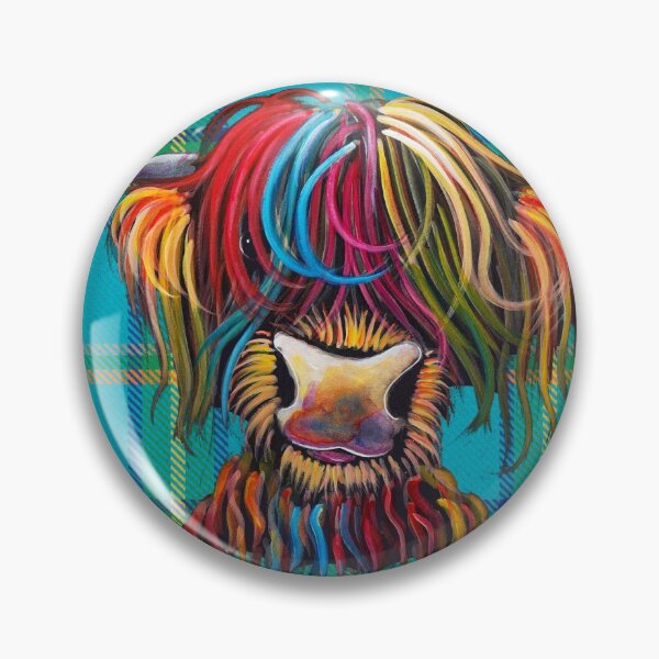 Item preview, SCoTTiSH HiGHLaND CoW ' TaRTaN NeLLY B ' by SHiRLeY MacARTHuR designed and sold by Shirley MacArthur Art.
