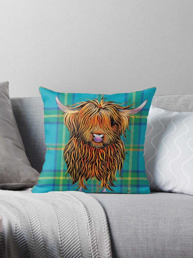 Highland Cow Animal Print ' Humphrey ' T-Shirt Top Highland Cow Animal Print ' Humphrey ' T-Shirt Top