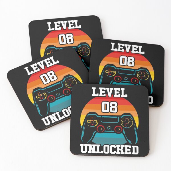 Item preview, Level 08 unlocked funny illustration gift  designed and sold by KO-Design.
