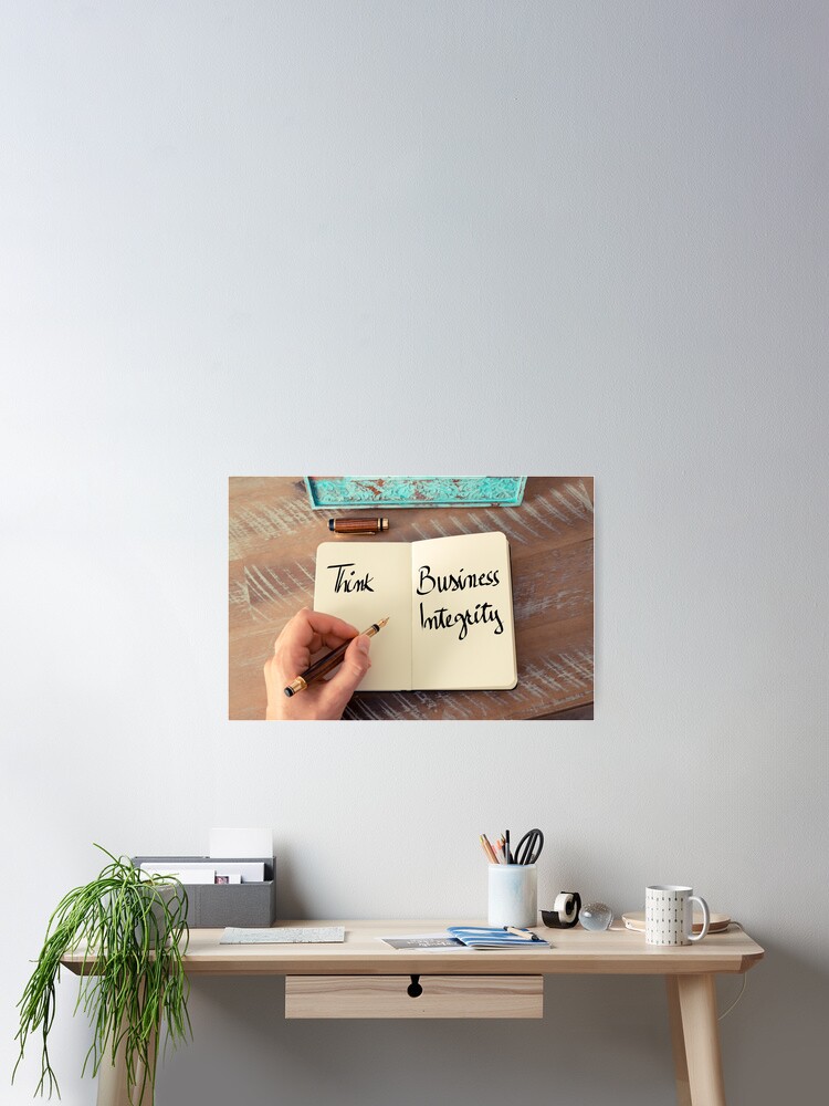 Thumbnail 2 of 3, Poster, Think Business Integrity designed and sold by Stanciuc.