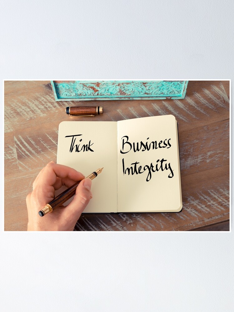 Thumbnail 1 of 3, Poster, Think Business Integrity designed and sold by Stanciuc.