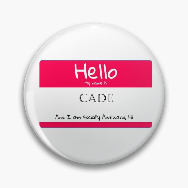 Item preview, My Name is Cade And I Am Socially Awkward designed and sold by IcyTees.