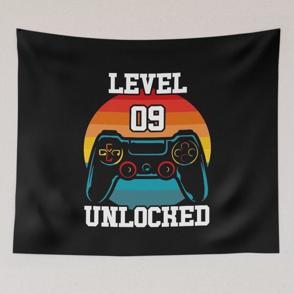 Item preview, Level 09 unlocked funny illustration gift  designed and sold by KO-Design.