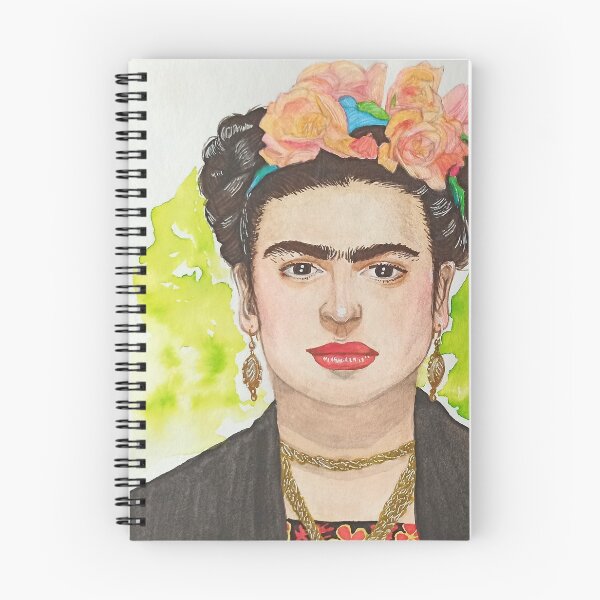 Item preview, Frida Kahlo watercolor painting quote designed and sold by MaggieCreates.