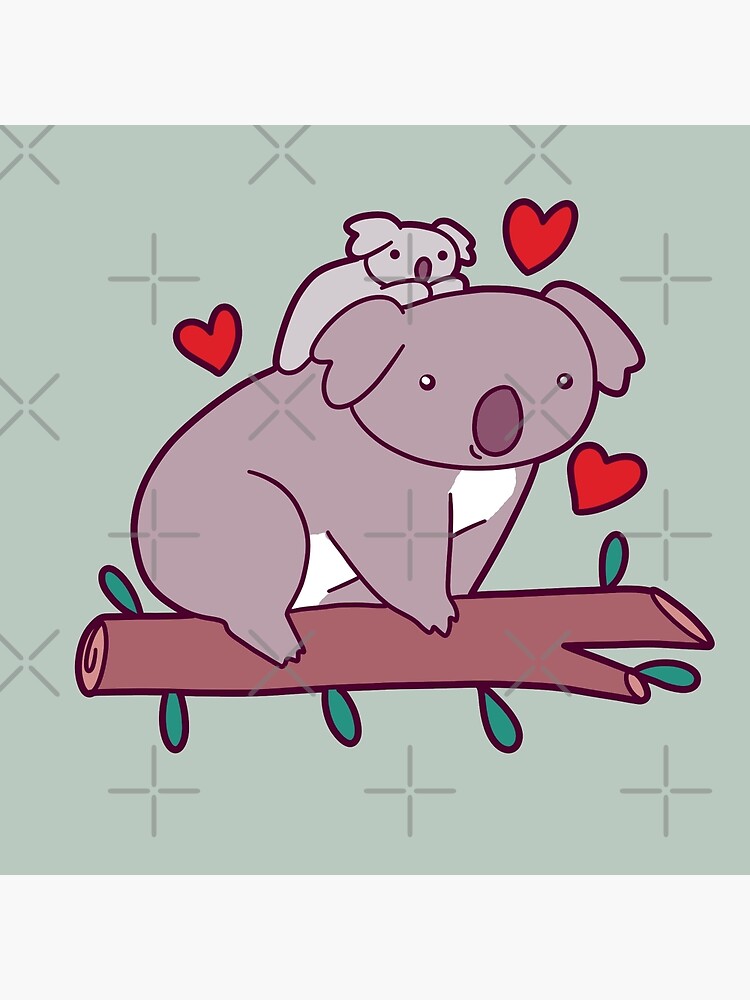 Tarjetas De Felicitacion Koala Bebe De Dibujos Animados De Saradaboru Redbubble